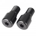 Mallofusa Aluminum 18mm Motorcycle Handlebar Bar Ends Caps Plugs Fits Yamaha Honda Suzuki Yamasaki Black