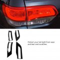 Fydun 4 Pcs Gloss Black Tail Light Lamp Cover Trim Replacement For Jeep Grand Cherokee 2014a 2020