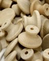 1-1 2 Birch Wood Unfinished Drawer Knobs Pulls Handles Natural Round Cabinet Furniture Without Screws 5 