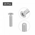 Uxcell M3x14mm Torx Security Machine Screws 20pcs 316 Stainless Steel Countersunk Head Tamper Proof Screw Fasteners Bolts