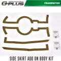 G-plus Side Skirt Panel Kit Compatible With 2017-2021tesla Model 3 Rear Bumper Lip Splitter Winglet Body