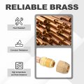 1 2 Sae 45 Degree Brass Pipe Fitting Pcs Flare Connector Male Thread Adapter With Nut And Copper Tube For Air Conditioner Hvac