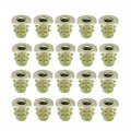 M5x11mm Wood Insert E-nut Interface Screws Furniture Fittings Zinc Alloy 20pcs 