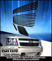 Black Stainless Steel Egrille Billet Grille Grill Combo for 2007-2014 Chevy Suburban Avalanche 