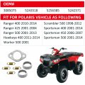 Exhaust Muffler Gasket Seal Spring Rebuild Kit For Polaris Sportsman 400 450 500 Ranger 425 Scrambler Hawkeye Worker