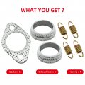 Exhaust Muffler Gasket Seal Spring Rebuild Kit For Polaris 01-14 Sportsman 400 450 500 Ranger 425 Scrambler Hawkeye Worker