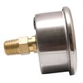 2 Oil Filled Pressure Gauge 1 4 Npt Center Back Mount 3000 Psi 