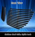 Egrille Fits 04-06 Pontiac Gto Black Main Upper Stainless Billet Grille Insert 