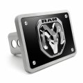 Ipick Image Made For Ram 2019 3d Metal Logo On Black Billet Aluminum 2 Inch Tow Hitch Cover