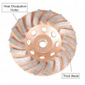 5 In Diamond Cup Grinding Wheel 18 Segments 8-11 Arbor For Angle Grinder Polishing And Cleaning Concrete Granite Marble Stone