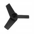 Aexit Black Plastic Electrical Equipment 3 Vanes Ducted Fan Vane 2 17 55mm For Rc Aircraft R Std