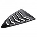 Qiilu Window Louver Cover 1 Pair Side Vent Fit For Toyota 86 Gt86 Scion Fr-s Subaru Brz 2013-2018 Black