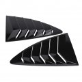 Qiilu Window Louver Cover 1 Pair Side Vent Fit For Toyota 86 Gt86 Scion Fr-s Subaru Brz 2013-2018 Black