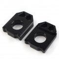 Fsfy 2pcs Cnc Motorcycle Rear Axle Blocks Chain Adjuster For Suzuki Drz400sm 2004 2005 2006 2007 2008 2009 2010-2015 Black
