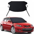 Econour Windshield Cover For Ice And Snow Frost With S-hook Elastic Strap Windproof Double Design Water Heat Sag-proof Car 