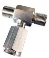 Preece Precision Breathing Air Cga-347 Stainless Steel Coupler Manifold Tee Y Adapter For Scuba Scba Safety And Paint Ball 