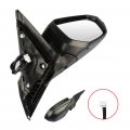Passenger Side View Mirror For 2016 Honda Civic Black Smooth Power Manual Folding Abs