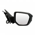 Ocpty Passenger Side View Mirror Compatible With 2016 For Honda Civic Black Smooth Power Manual Folding Abs