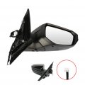 Ocpty Passenger Side View Mirror Compatible With 2016 For Honda Civic Black Smooth Power Manual Folding Abs