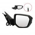 Ocpty Passenger Side View Mirror Compatible With 2016 For Honda Civic Black Smooth Power Manual Folding Abs