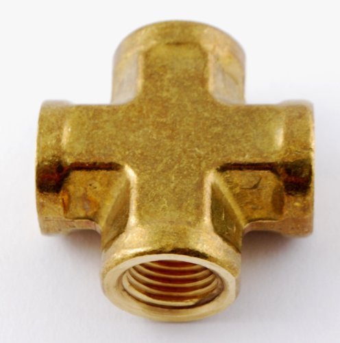 1 8 Npt Female Cross Intersecton Brass Pipe Fitting