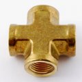1 8 Npt Female Cross Intersecton Brass Pipe Fitting 