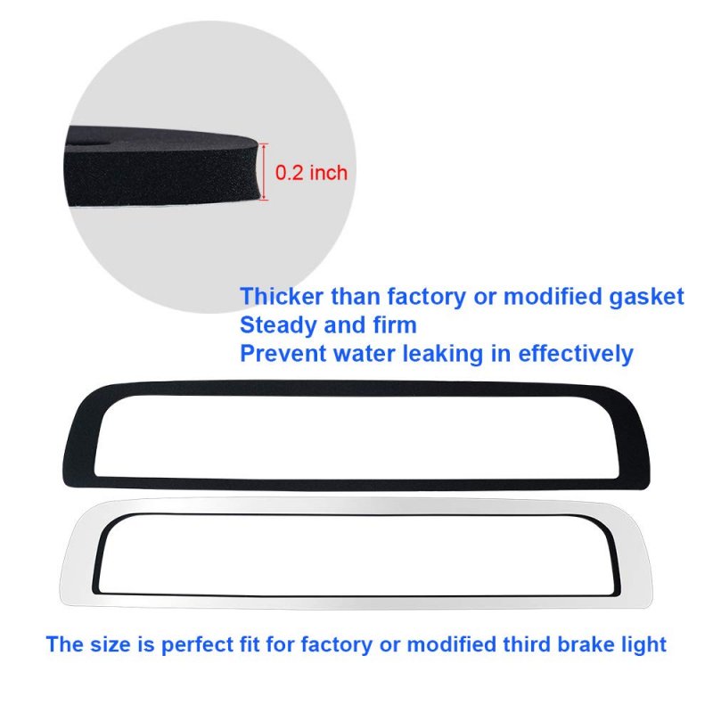 Third Brake Light Seal Gasket For Chevy Silverado Gmc Sierra 1500 2500 3500 2014 To 2018 Rear Cab High Mount Stop Lamp