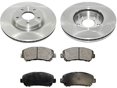 Front Ceramic Brake Pad And Rotor Kit For 2008-2011 Nissan Rogue