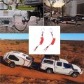 4ft 1 22m Breakaway Trailer Cable Stainless Steel Spring Coiled Wire Rv Safety Strap With Ground Clip For Trailers Boats Mobile
