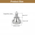 Uxcell M5x8mm Knurled Thumb Screws 5pcs 304 Stainless Steel Flat Head Bolts With Shoulder Grip Knobs Fasteners