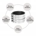 Uxcell Flexible Pipe Coupling 106mm Connector With Stainless Steel Hose Clamps Repair Clamp For Plastic And Metal Pipes