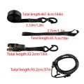 15ft Ratchet Tie Down Straps 4 Pack 2200 Lb Break Strength Black Cargo With Lock S Hooks 2 Bungee Cords Soft Loops And Storage