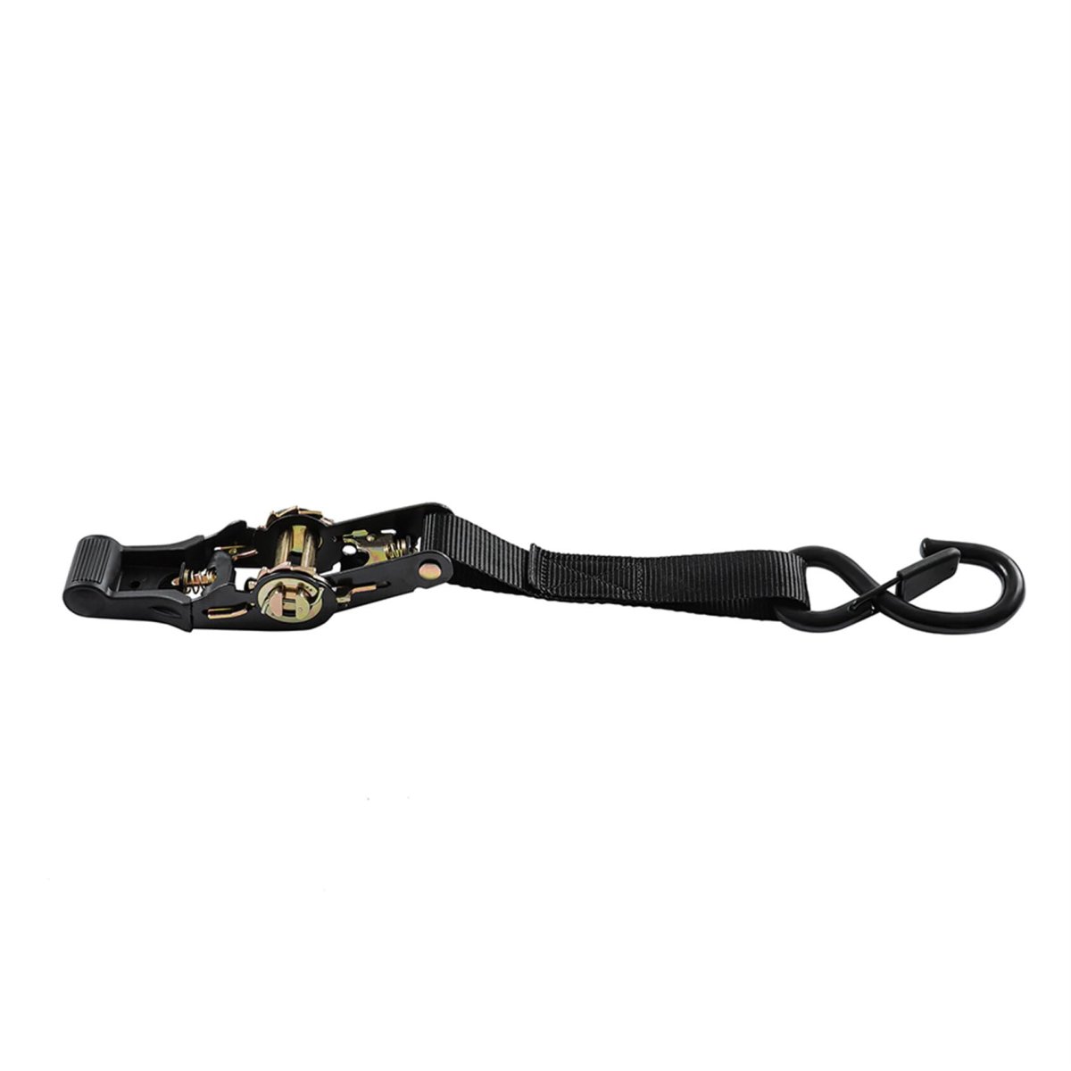 15ft Ratchet Tie Down Straps 4 Pack 2200 Lb Break Strength Black Cargo With Lock S Hooks 2 Bungee Cords Soft Loops And Storage
