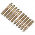 Uxcell M6x40mm Hanger Bolts 120pcs Double Ended Thread Dowel Screws For Wood Furniture Connecting