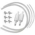 Grabote Upgraded Motorcycle Brake Bleeder Kit 2pcs One Way Check Valve Tube For Hydraulic Bleeding 
