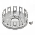 Sfriding Clutch Basket Kit For Suzuki Ltz 400 2003-2014 Including Friction Plates Steel Springs Silver