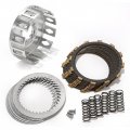 Sfriding Clutch Basket Kit For Suzuki Ltz 400 2003-2014 Including Friction Plates Steel Springs Silver