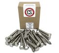 Stainless Steel Hex Lag Screws 3 8 In X 2 1 8 25 Pieces External Drive Partially Threaded Deck 