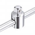 Uxcell 1 4-inch Drive Sliding T-handle Socket Wrench Chrome Finish Cr-v Steel 2 Pcs