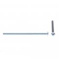 Prime-line Machine Screw Round Head Slotted Phillips Combo 10-24 X 3-1 2 In Zinc Plated Steel Pack Of 100