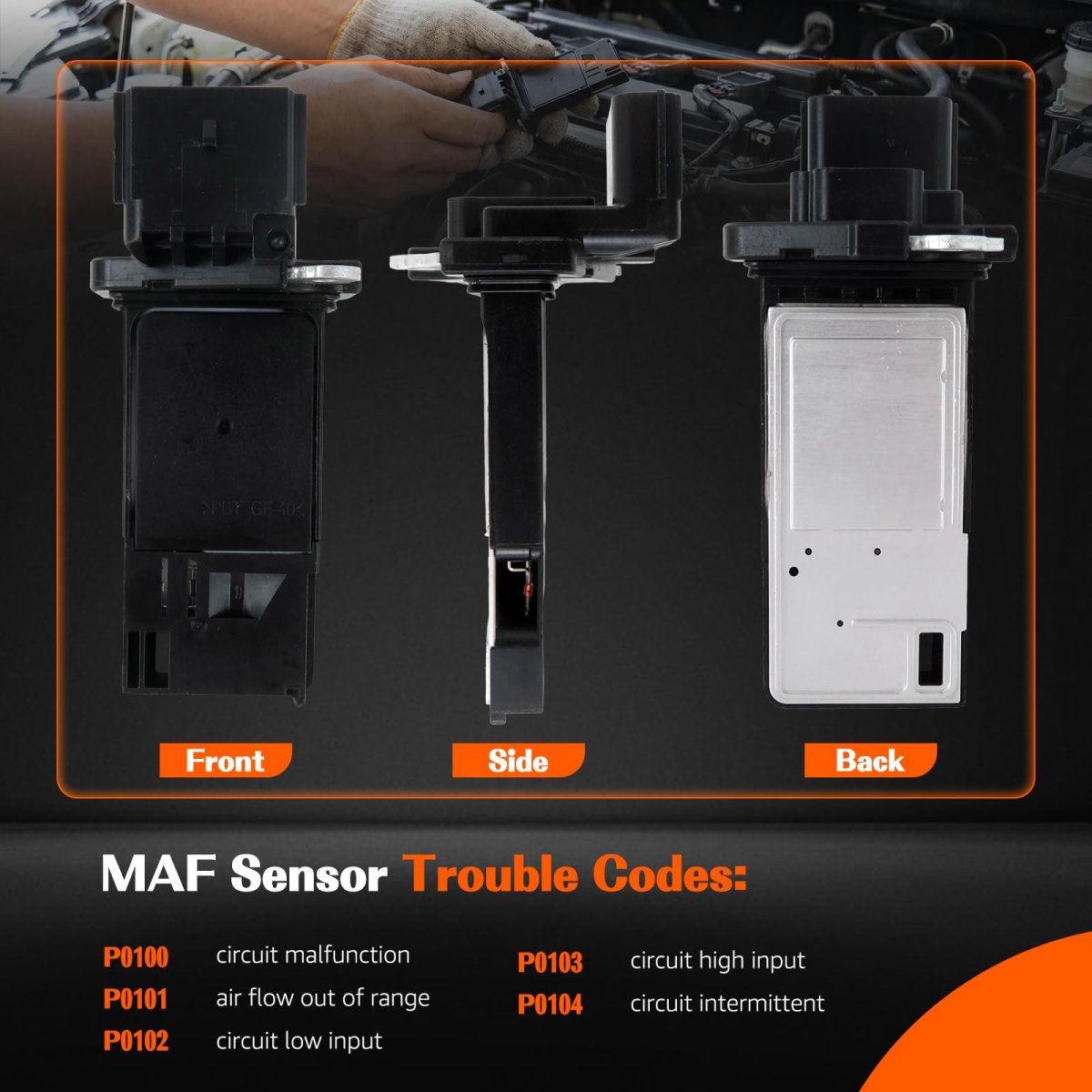 Mass Air Flow Sensor For Chevy 2012 2015 Captiva Sport Replaces 23262343 23118170 23324767 23144941 22951817 22895480 20787043