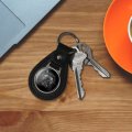 Graphics More Black Leather Deceitful Skulls Biker Motorcycle Chopper Keychain