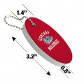 Graphics More Gonzaga University Bulldogs Floating Keychain Oval Foam Fishing Boat Buoy Key Float