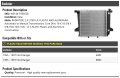 Radiator Compatible With 1995-1997 Ford Ranger 4wd Rwd 2 3l 7-plate Transmission Cooler