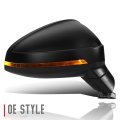 Au1321135 Factory Style Passenger Right Side Mirror Manual Folding Power Adjust Heated Glass Turn Signal Compatible With Audi A