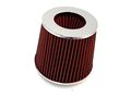 2 5 63mm Universal High Performance Red Dry Washable Air Intake Filter 