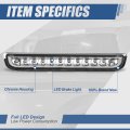 Led High Mount Chrome Housing 3rd Third Tail Rear Brake Light Stop Lamp Compatible With Toyota Fj Cruiser 07-14