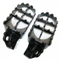 Hongk- Gray Motocross Mx Steel Foot Pegs Compatible With Kawasaki Kx65 Kx85 Kx100 Kx80 Suzuki Rm100 B01bi83fnq
