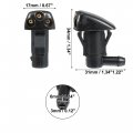 Uxcell 1 Pair No 98630-2e100 Front Windshield Washer Nozzles Spray Jet For Hyundai Tucson 2005-2008