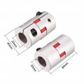 Uxcell Shaft Coupling 20mm To Bore L66xd40 Flexible Coupler Joint For Servo Stepped Motor